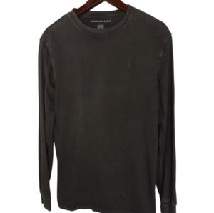 American Eagle Outfitters Charcoal Long Sleeve Tee